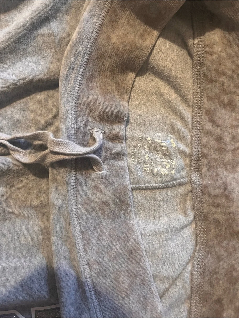Justice Girls Gray Sweatpants with Glitter Number Accent